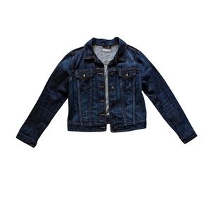 Gap 1969 Jean Jacket Medium Denim Button Front Dark Wash Blue